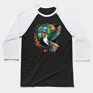 Hummingbird Earth Day Baseball T-Shirt